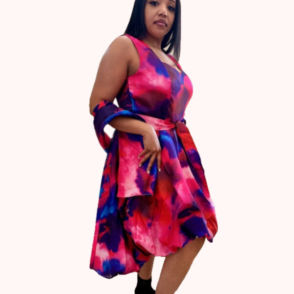 Rainbow high and low dress